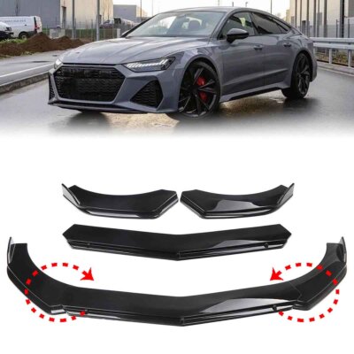 Fits Accord 4dr Sedan HFP Style 16 17 OE Front Bumper Lip Splitter Apron Spoiler