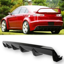 Rear Lower Bumper Diffuser 6 Fins Splitter Lip Wing For Mitsubishi Lancer Evo X