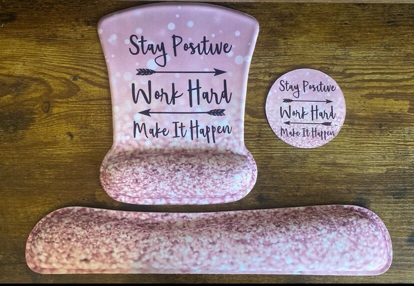 Mouse Pad/ Wrist Support/ Coaster Set Desk Accessories-image