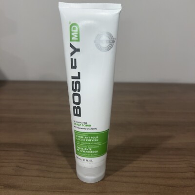 Bosley MD Rejuvenating Scalp Scrub with Bamboo Charcoal 5.1 fl oz / 150 mL NEW