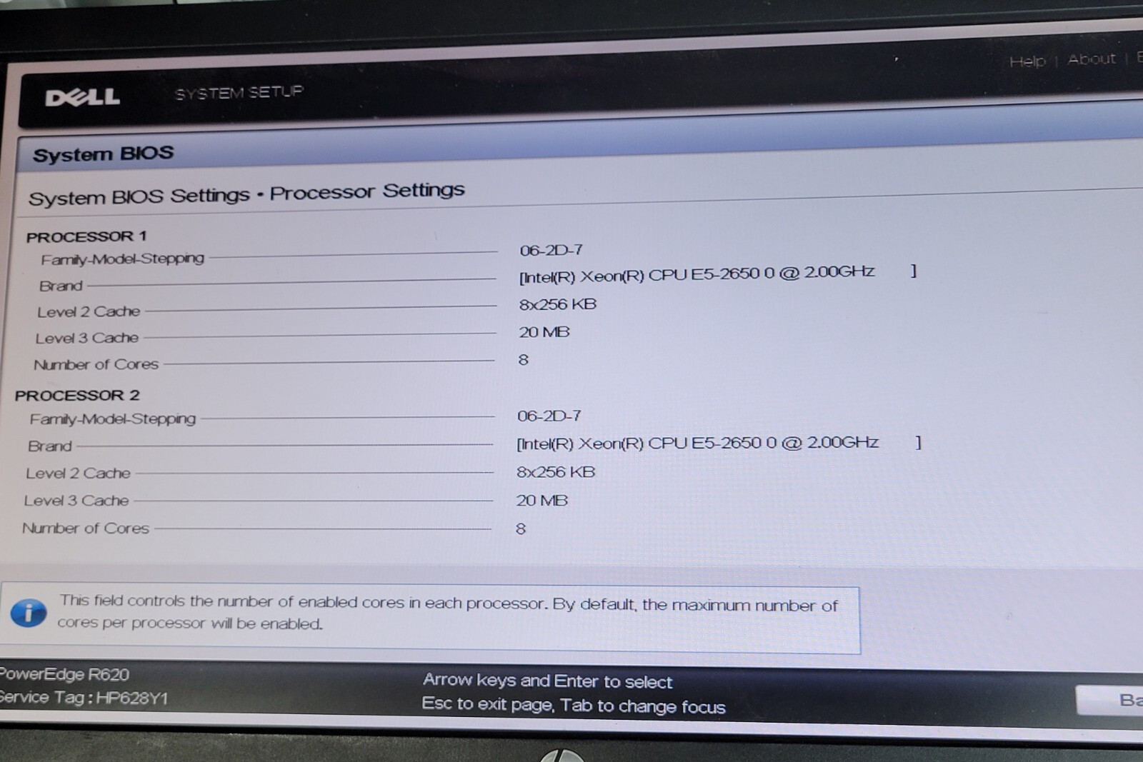Dell PowerEdge R620 Dual Intel Xeon E5-2650 @2.00GHz 32GB RAM No HDD H710 mini
