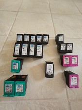 Lot of 18 HP and 1 Canon Empty Ink Cartridges - Virgin