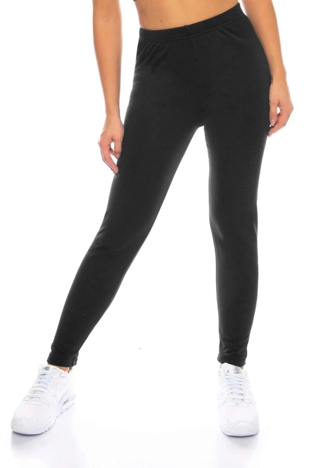 Ladies Winter Leggings Thermal Pants High Waist Stretch Warm Lined 38 40 42 46 - Image 3 of 4