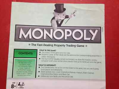 2012 Essex Edition Monopoly Edition Anleitung / Regelheft