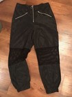 Junior’s Woman’s EMO Club Black Net Zipper Casual pant Elastic Ankle S/M Fashon — photo 1