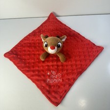 Rudolph the Red Nose Reindeer My First Christmas Security Blanket Lovey Rattle
