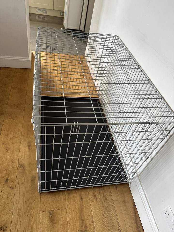 Double Door Dog Crate Grey X Large eBay