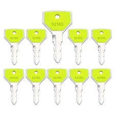 10PCS Yanmar 52160 Equipment Keys for Yanmar John Deere Tractor Excavator