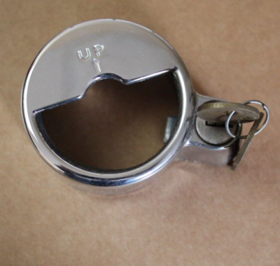 NOS 1971 1974 VARIOUS GM CARS Chrome Gas Cap Lock Ring WITH KEYS