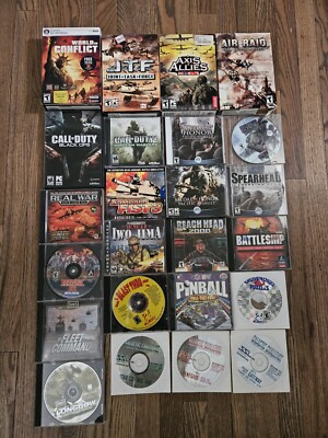 Lot 23 PC Games - Call of Duty/Medal of Honor/Battleship/Jane's/Pinball + More