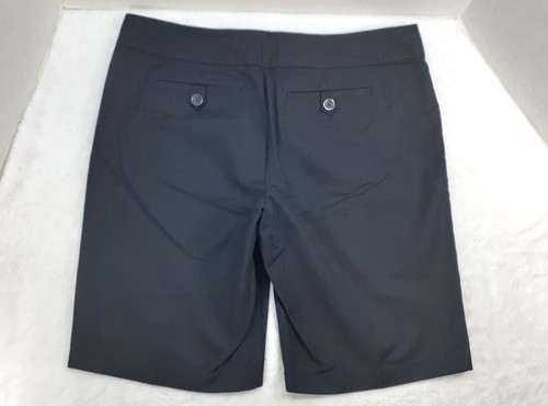 Ann Taylor Chino Shorts Womens 12 Signature Fit Black Stretch Casual NWT New - Picture 2 of 8