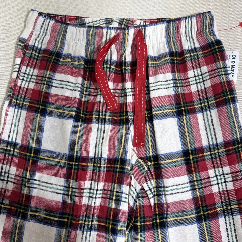 Antiguo conjunto de pijama de franela a cuadros azul marino a juego pantalones manga larga tartán S Foto 4 de 4