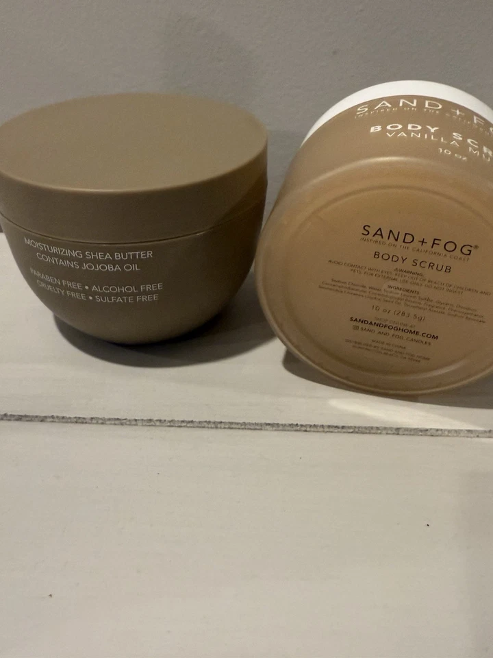 NEW Sand + Fog Vanilla Musk Body Butter And Body Scrub Set - Image 4 of 4