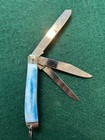 Rough Rider Fisherman’s Happy Holidays  3-Blade Pocketknife Stainless Blue/White — photo 3