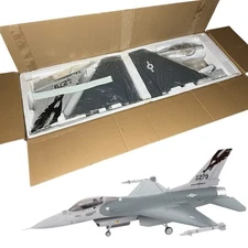 HSDJETS 105mm EDF F-16 Jet Grey 12s PNP Kit (71”x49”) - NOB
