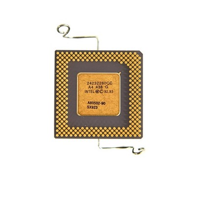 Vintage Intel Pentium 90 MHz CPU Gold Top A80502-90 SX923 Ceramic Processor