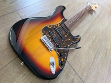 ELEGANT Fender Squier Strat Affinity Sunburst/Black Swirl w VINTAGE PUP UPGRADE