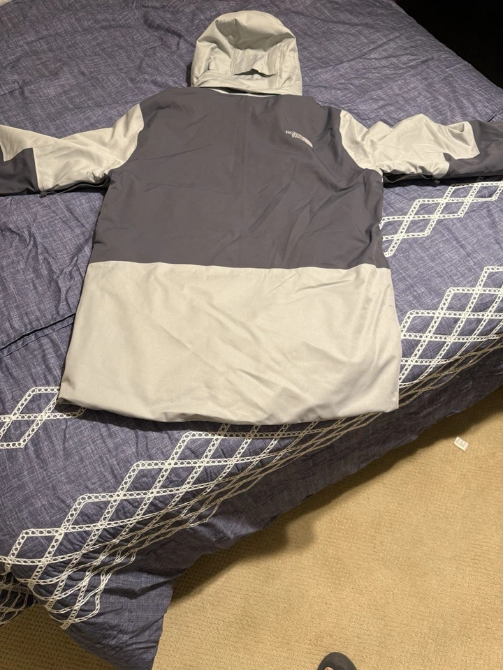 Chaqueta De Colección The North Face Gor Tex Para Hombres S Gris Con Capucha Ventilada Shell Nieve Esquí Foto 3 de 4