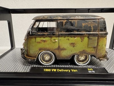 1960 VW Delivery Van Abandoned Barn Find Rusted Lowrider Junker Junk Yard 1/24