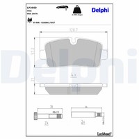 Delphi Bremsbelagsatz BremsklöTze FüR Iveco Daily VI Pritsche/Fahrgestell
