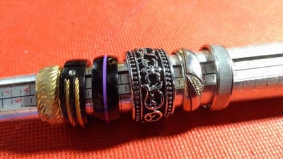 6 x Herren Ringe verschiedene Designs & Größen. Inkl Titan.