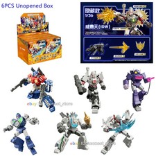 Transformers G1 Building Block Action Figures Blind Box Shining V4 Unopen 6PCS