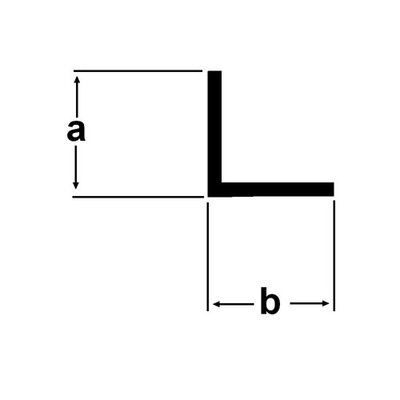 (2,40 /m) Alu Winkelstange 20x20x2mm Aluprofil 2 Meter