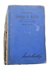 Vintage Book Of Sacred Songs And Solos 1200 Pieces 1920s 100 Years Old