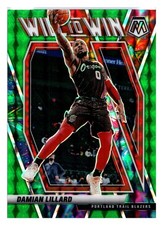 #2 Damian Lillard 2020-21 Panini Mosaic Will to Win Mosaic Green