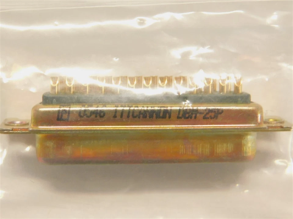 ITT Cannon DBM-25P 25 Male Pin D-Sub Connector, Solder Cup, 20-28AWG .109" Pitch - Image 2 of 2