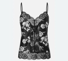 Ann summers Lipsy Abigail Black Cami top Size 12
