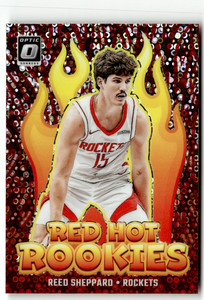 Panini Donruss Optic 2024-25 NBA No. 3 Reed Sheppard Red Hot Rookies Fast Break