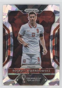 2022 Panini Prizm World Cup Qatar Ice Prizm Robert Lewandowski #170