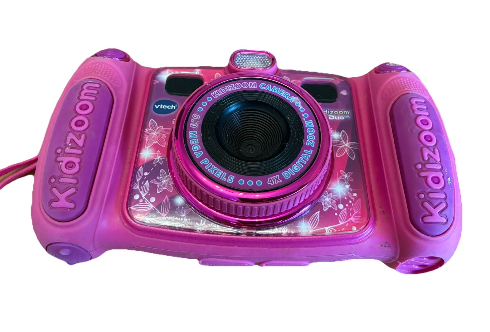 VTech Kidizoom Duo Children's Digital Camera 5.0MP Pink - Tested Working.