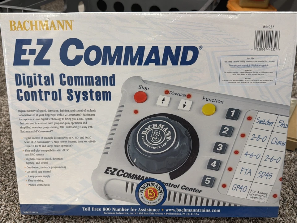 Bachmann E-Z Command Digital Control Center 44932 Sealed Box - Image 3 of 4