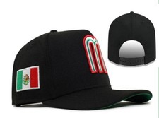 Mexico SnapBack Hat Adjustable Curved Brim M Logo Flag Baseball Style