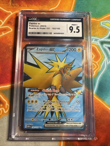 Zapdos ex graded CGC 9.5 for sale on eBay
