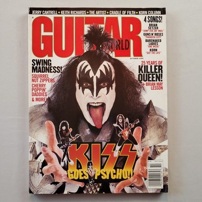 Guitar World Magazine Vol 18 #10 Oct 1998 KISS Queen Brian May Prince Keith Rich