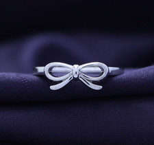 Infinity Bow Promise Engagement Wedding Ring ...