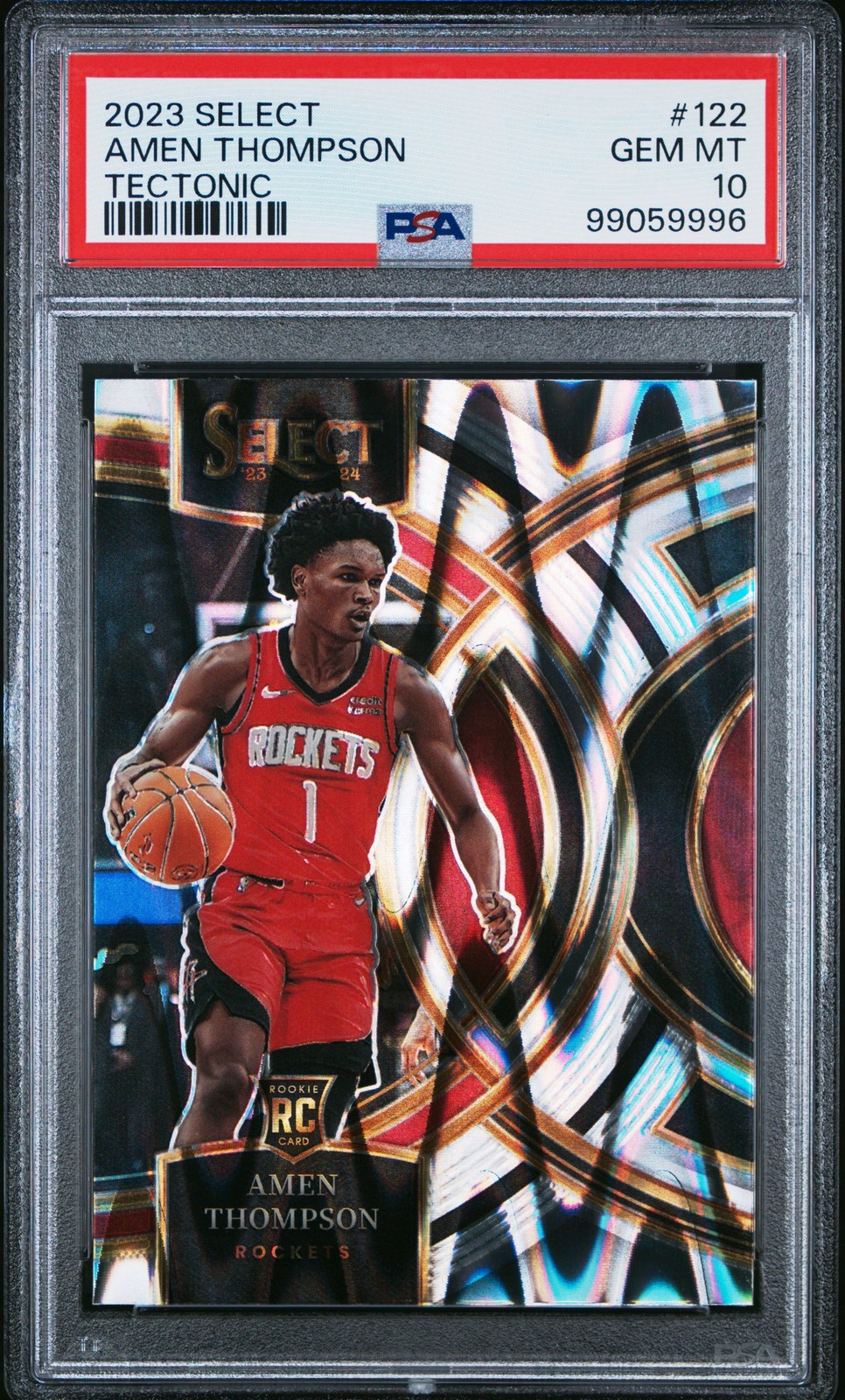 2023 PANINI SELECT TECTONIC #122 AMEN THOMPSON PSA 10