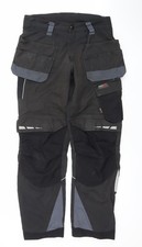 Dickies Pro Workwear Black Cargo Trousers Men 30R Durable Work Pants