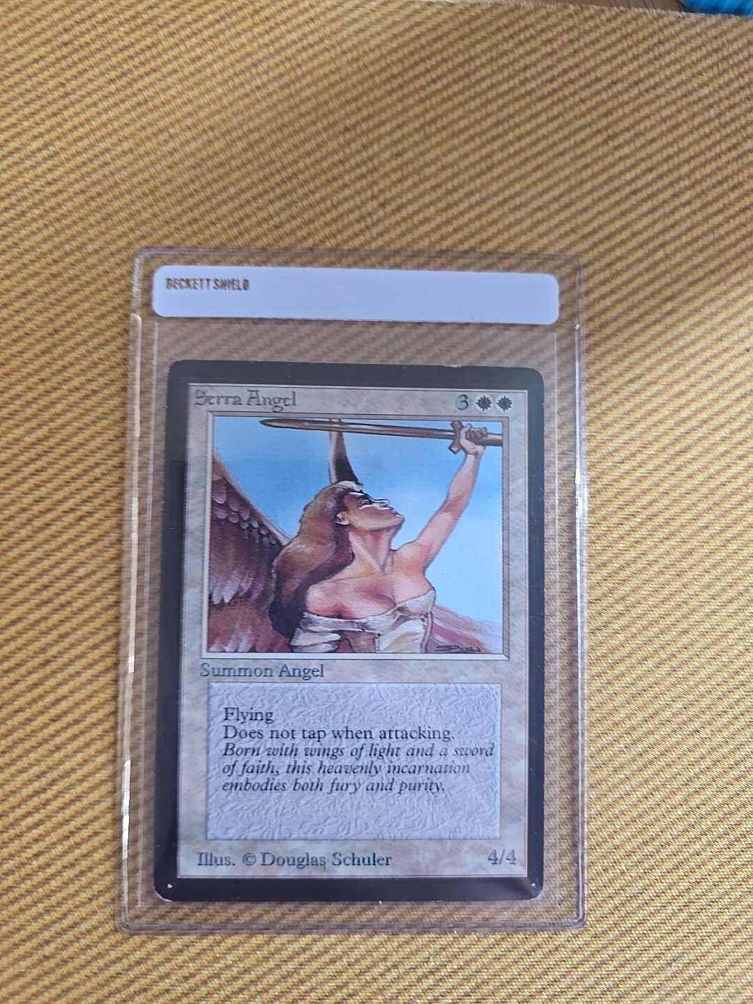 Magic The Gathering Serra Angel Beta Moderate Condition
