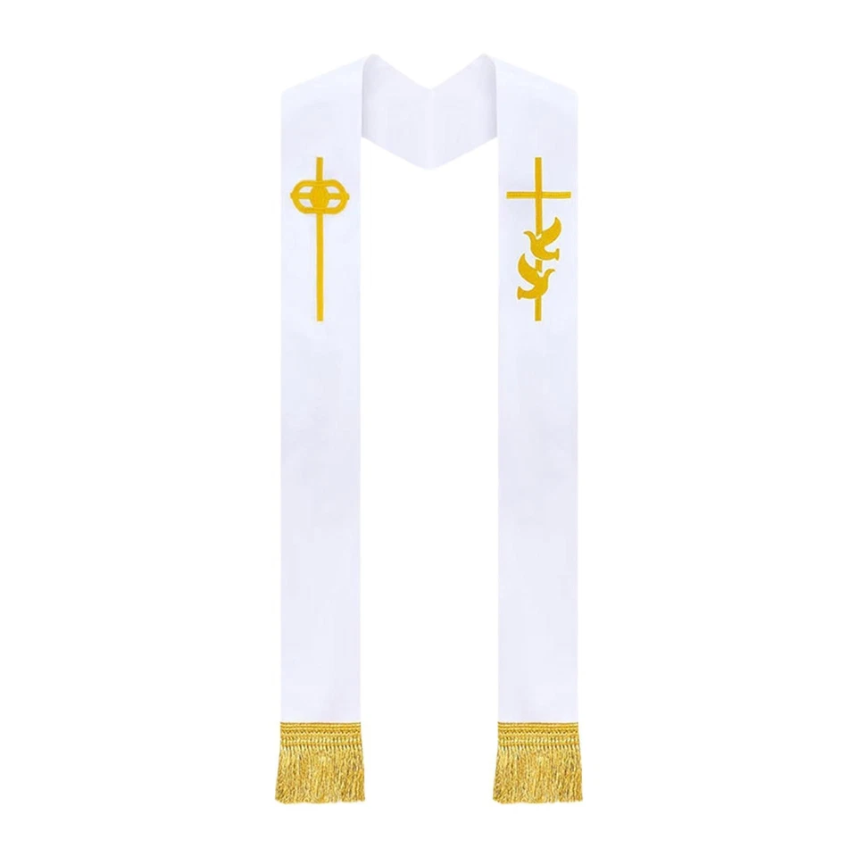 Stola da sacerdote, stola da pastore, matrimonio per feste, matrimoni e - Immagine 2 di 4