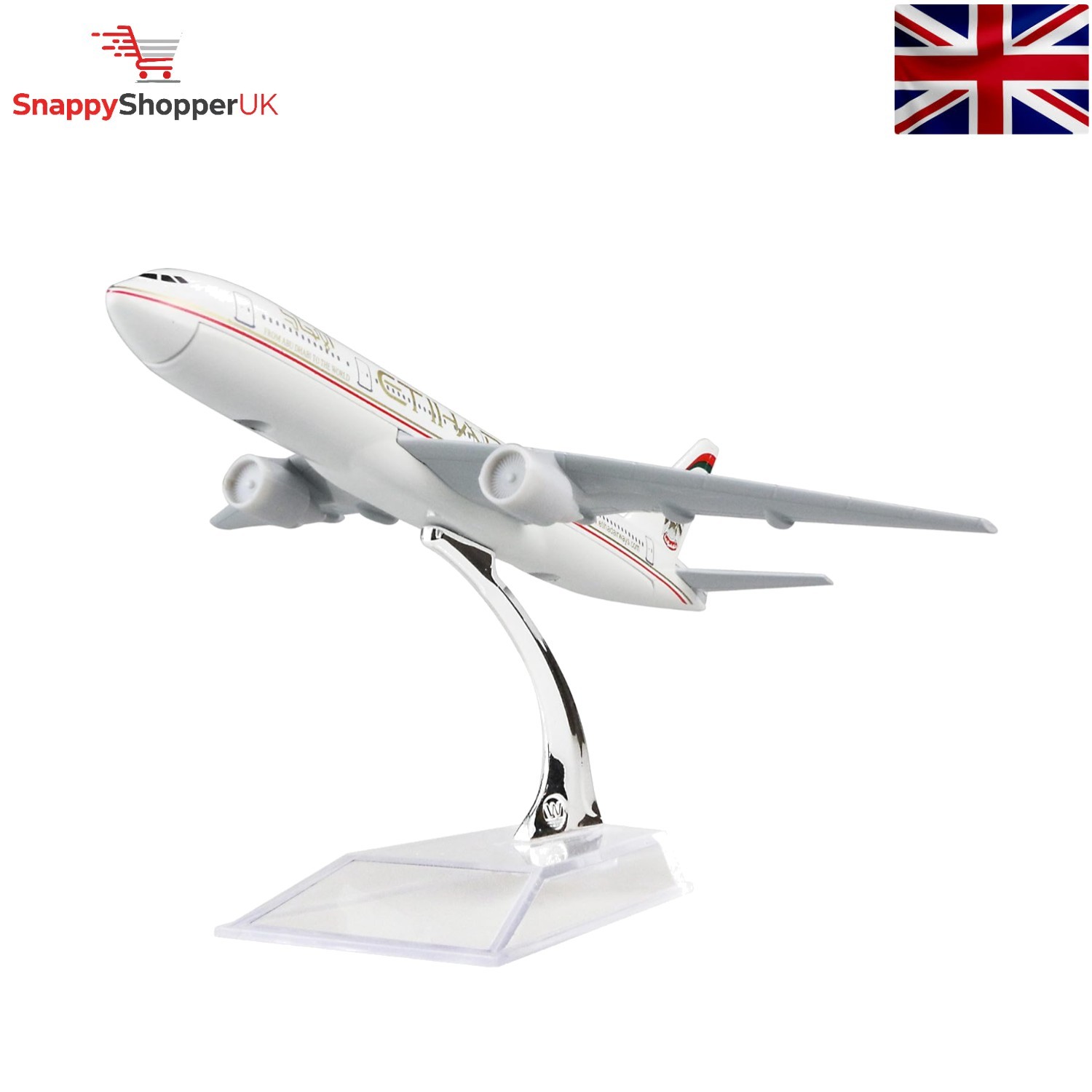 1:400 Scale Diecast Etihad Boeing 777 Plane Model - Elegant Gift for Collectors