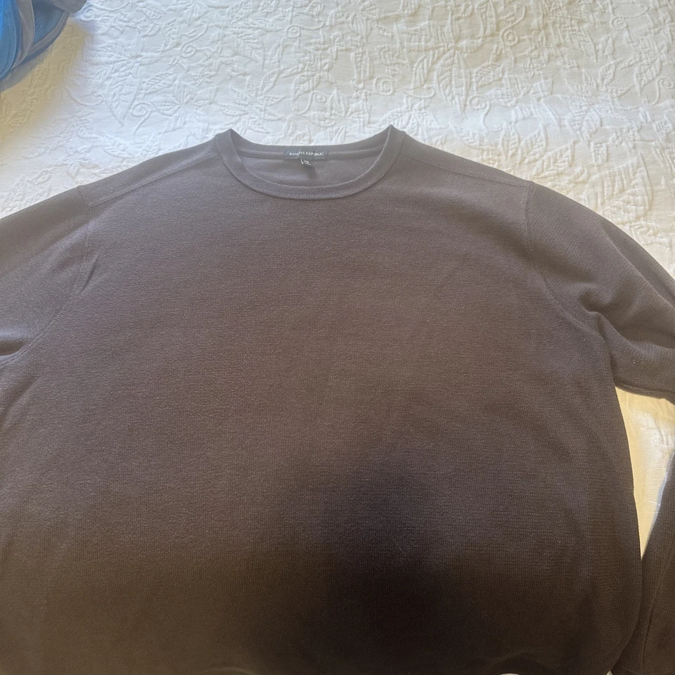 XXL 男式 BANANA Republic 经典 适合 软刷 华夫针织 PULLOVER! VARIETY — 第 3/4 张图片