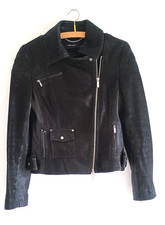 Karen Millen Leather Biker-style Jacket - UK 10  In very good condition