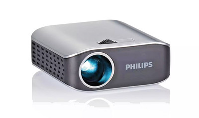 Philips Picopix PPX2055/F7 Pico Projector, 55 Lumens, 4.1 Oz, USB micro to PC