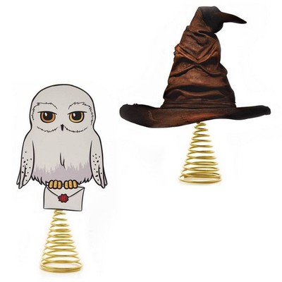 Harry Potter Tannenbaumspitze Sprechender Hut / Sorting Hat - Eule Hedwig *NEU*