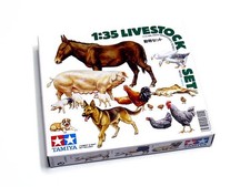 Tamiya Military Model 1/35 Miniatures Livestock Set Scale Hobby 35128