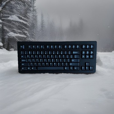 Custom Mechanical Keyboard RAMAWORKS U80 Lake - Glorious Makos & WoB Keycaps